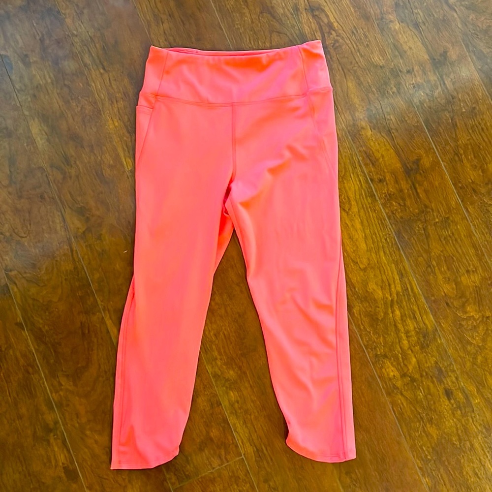 Neon salmon Yoga pants size medium